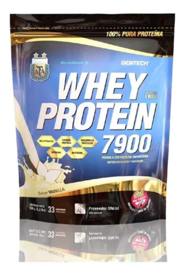 Whey Protein 7900 Vainilla x 1 kg = Gentech