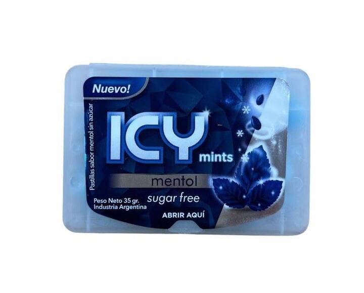 Caramelos de Mentol Sin Azúcar x 35 gr = Icy