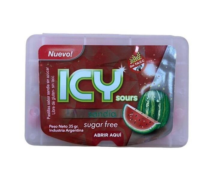 Caramelos de Sandia Sin Azúcar x 35 gr = Icy