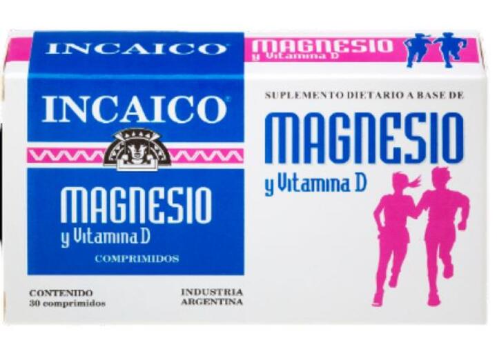 Magnesio + Vitamina D x 30 comp = Incaico