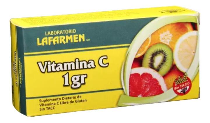Vitamina C 1 gr x 30 comp - Lafarmen