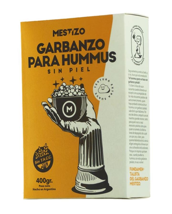 Garbanzo Sin Piel para Hummus x 400 gr Mestizo