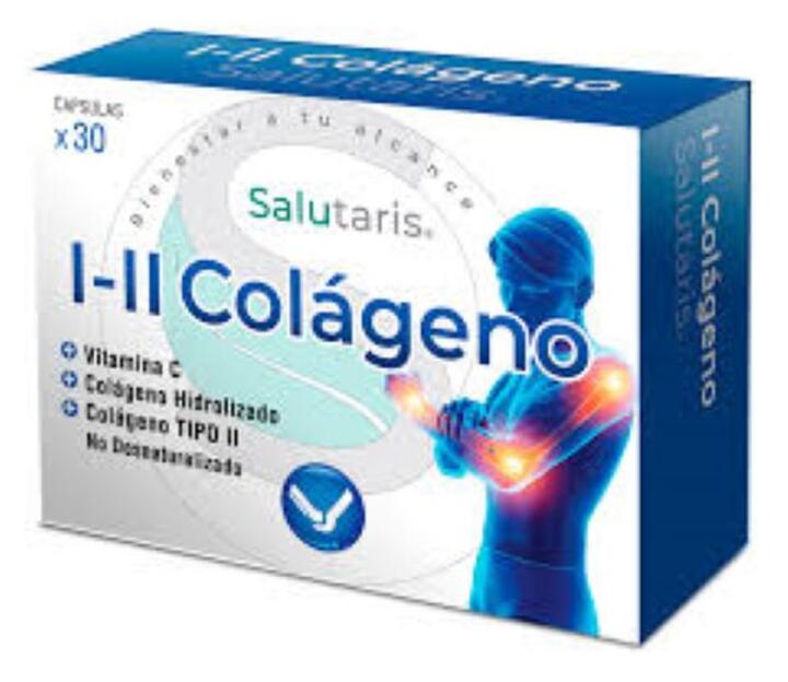 I-II Colágeno (Ayuda a recupera la flexibilidad articular) x 30 caps = Salutaris