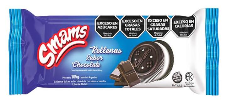 Rellenas Smams Chocolate x 105 gr Smams
