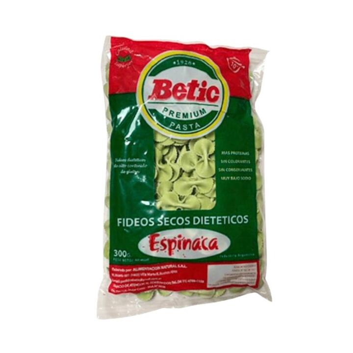 Fideos Moño Espinaca x 300 gr - Betic