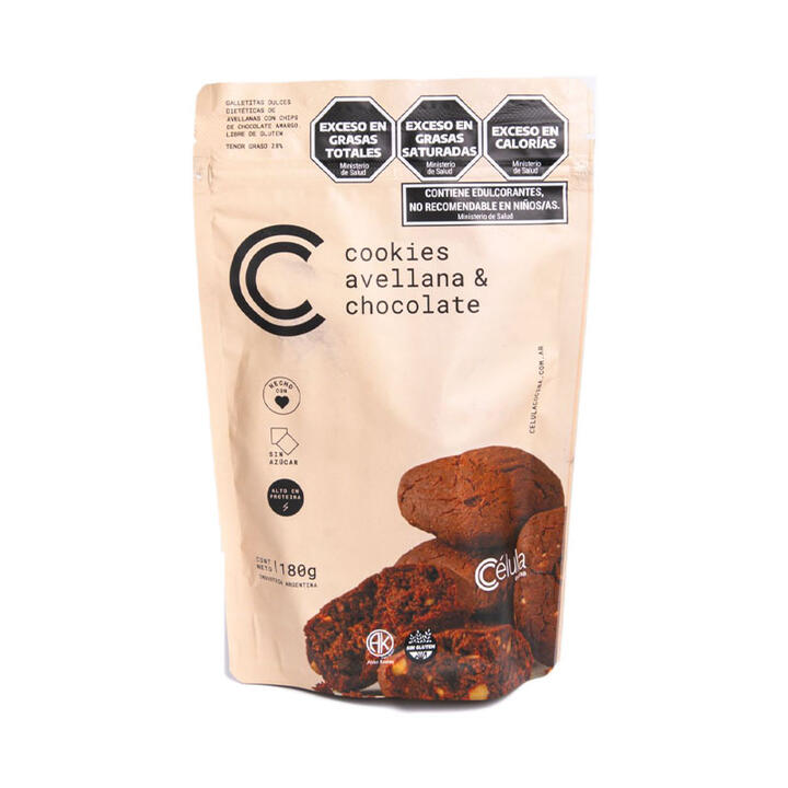Cookies de Avellanas y Chocolate x 180 gr Célula Cocina
