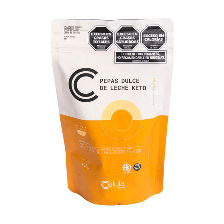 Pepas Keto Dulce de Leche x 150 gr Célula Cocina