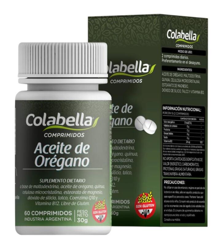 Suplemento Aceite de Orégano x 60 comp - Colabella