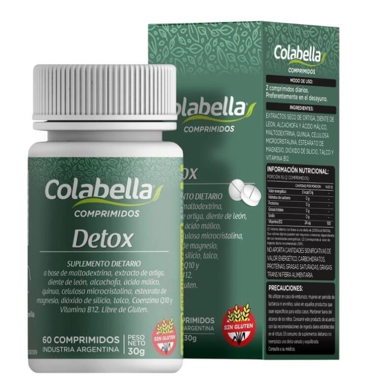 Suplemento Detox x 60 comp - Colabella