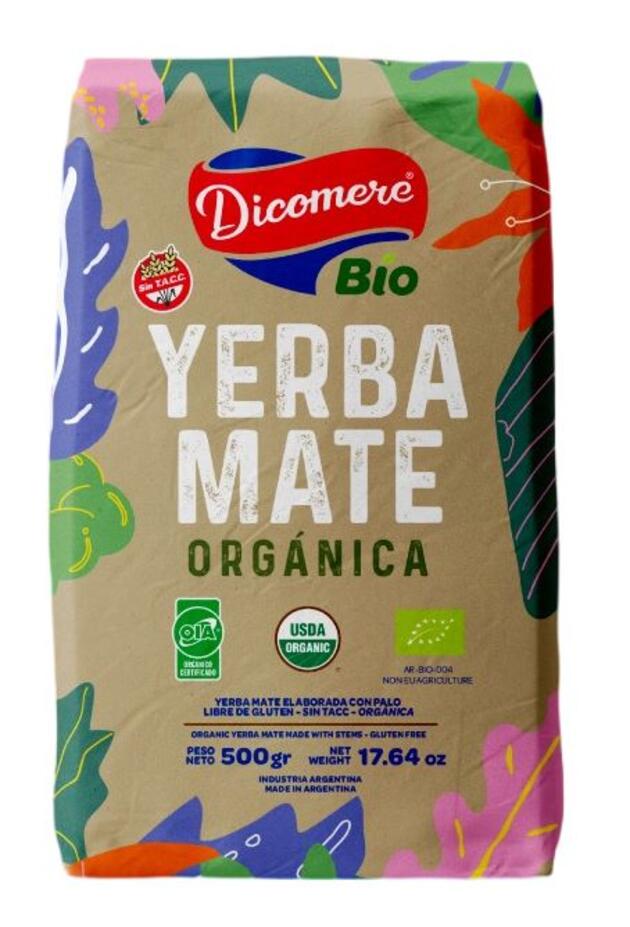 Yerba Mate Orgánica x 500 gr Dicomere
