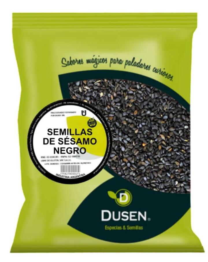 Semillas de Sésamo Negro x 1kg - Dusen