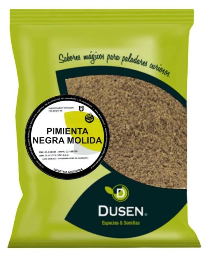 Pimienta Negra Molida Premium x 1kg - Dusen