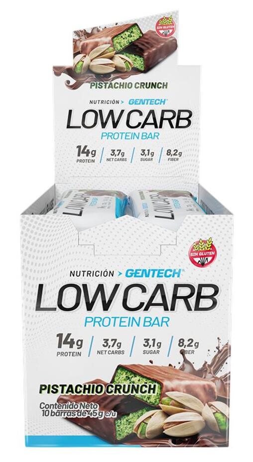 Low Carb Protein Bar Sabor Pistacchio x 10 unid Gentech