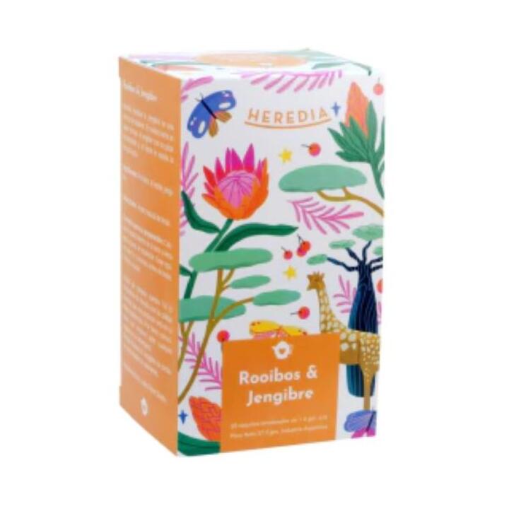 Te Rooibos y Jengibre X 25 saq = Heredia