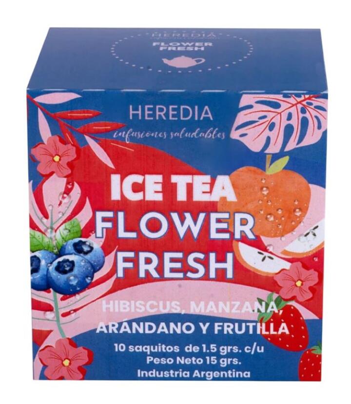 Te Ice Flower Fresh Manzana Arándanos x 10 saq = Heredia
