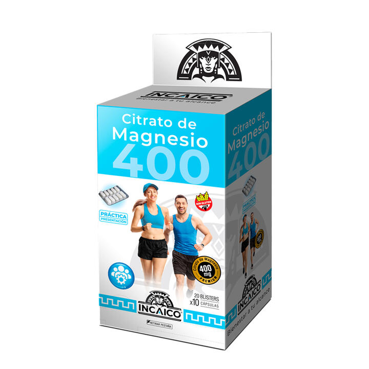 Citrato de Magnesio 400 Blistera x 200 comp - Incaico