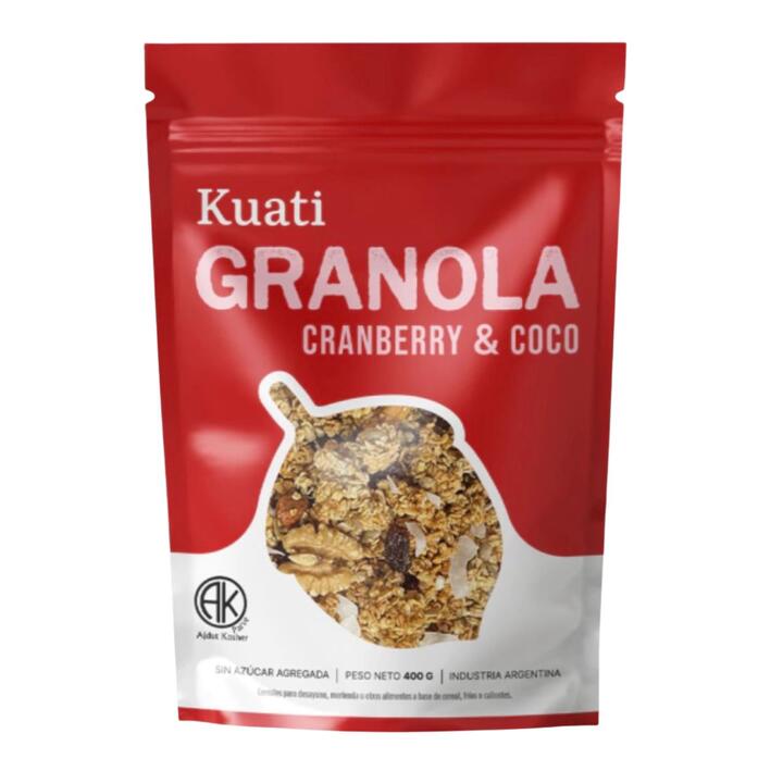 Granola Cranberry y Coco x 400 gr Kuati