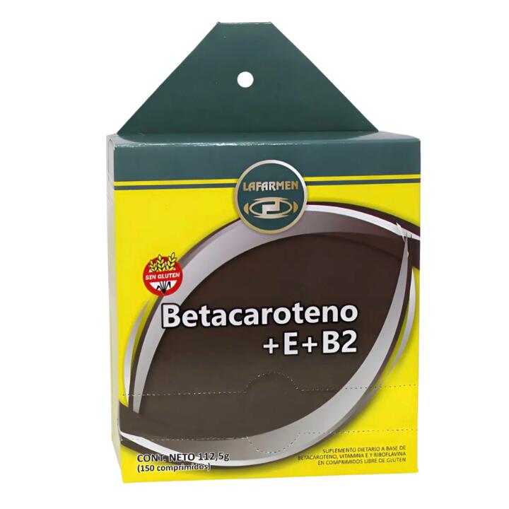 Betacaroteno 15 Blíster x 10 comp - Lafarmen