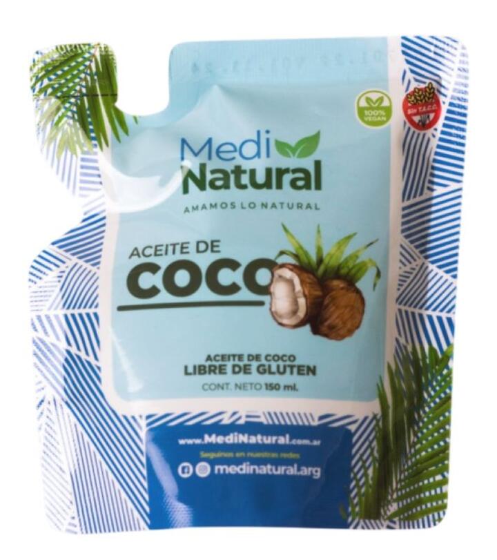 Aceite de Coco Neutro Doypack x 150 cc Medinatural