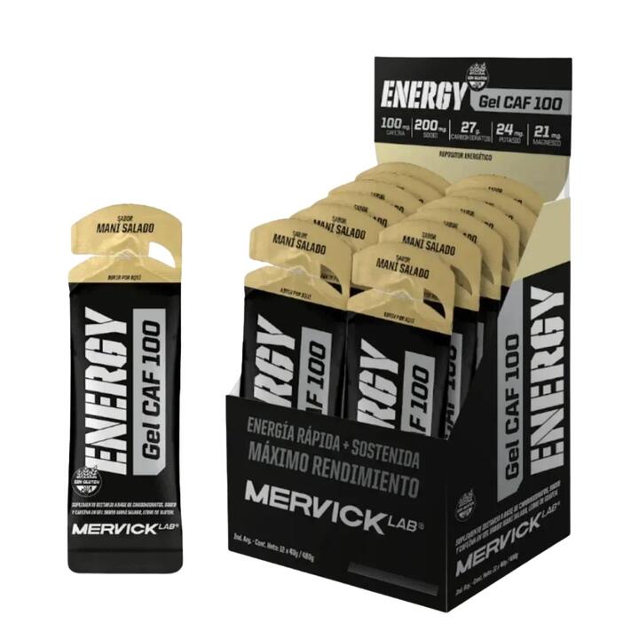 Gel Energy CAF 100 Maní Salado x 12 unid x 46 gr = Mervick