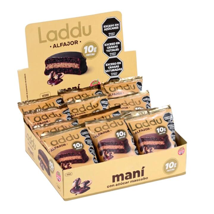 Alfajor Maní x 12 unid Laddubar