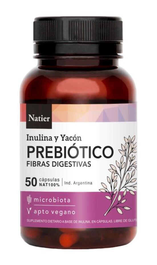 Prebióticos Inulina y Yacon x 50 caps - Natier
