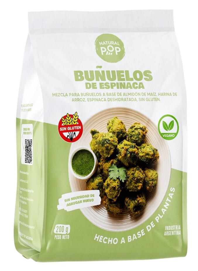 Buñuelos de Espinaca x 200 gr - Natural Pop