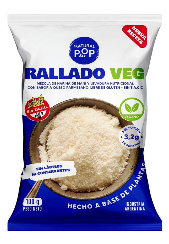 Rallado Veggie x 100 gr - Natural Pop