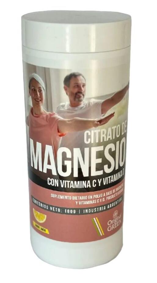 Citrato de Magnesio x 180 gr - Original Green