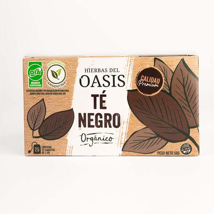 Te Negro Orgánico x 25 saq - Hierbas del Oasis
