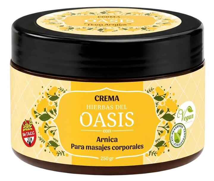 Crema p/masajes Corp. c/Árnica x 250 gr - Hierbas del Oasis