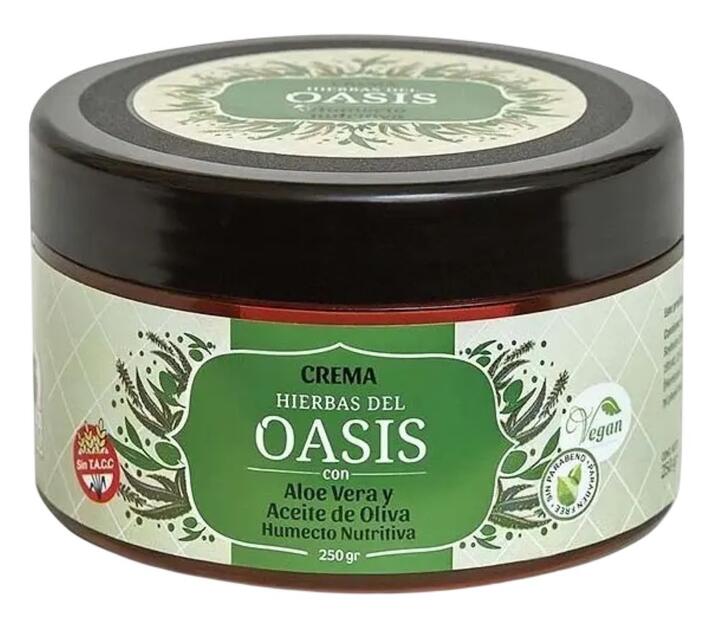 Crema Humecto Nutritiva c/Aloe y Oliva x 250 gr - Hierbas del Oasis