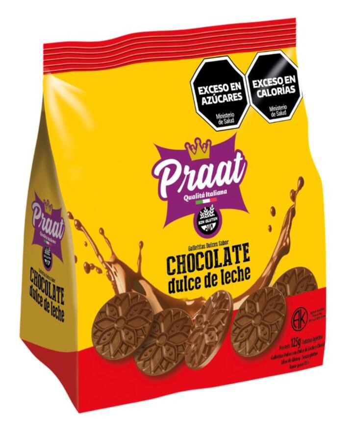 Galletitas Dulces sabor Chocolate Dulce de Leche x 125 gr Praat