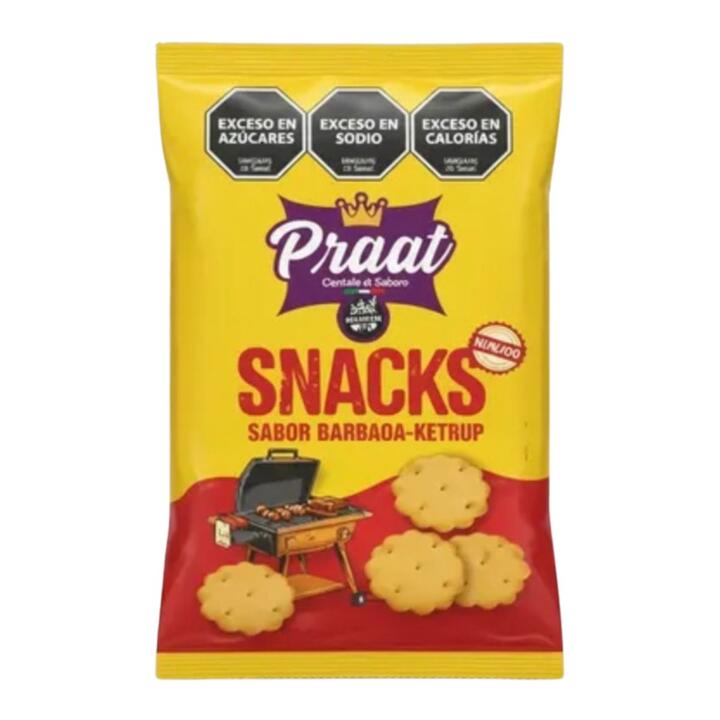 Snack Barbacoa y Ketchup x 55 gr Praat
