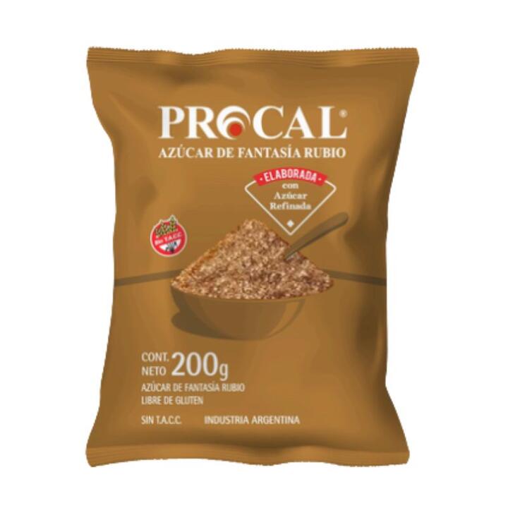 Azúcar Rubio x 200 gr Procal