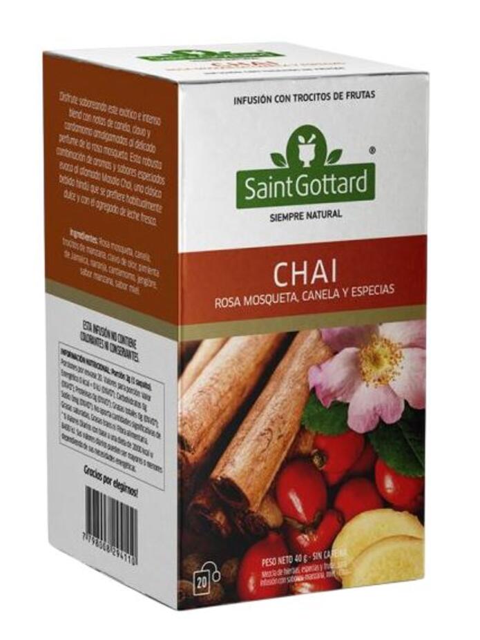 Te Chai, Rosa Mosqueta, Canela y Especias x 20 saq SaintGottard