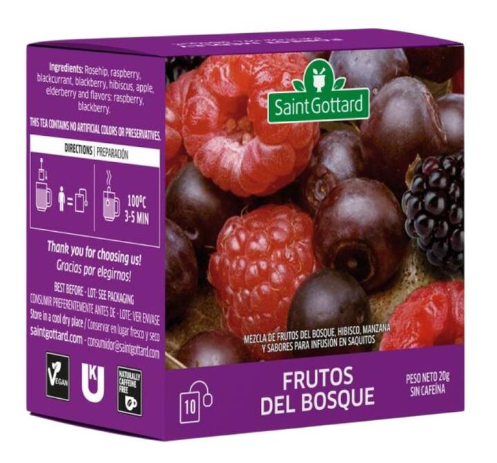 Te Frutos del Bosque x 10 saq SaintGottard