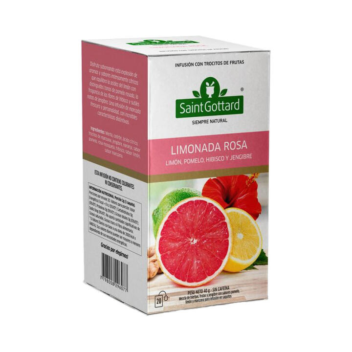 Te Limonada Rosa x 20 saq SaintGottard
