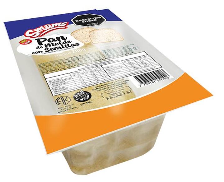 Pan de Molde con Semillas x 200 gr Smams