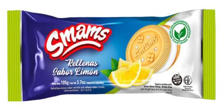 Rellenas Smams Vainilla con Crema de Limon x 105 gr Smams