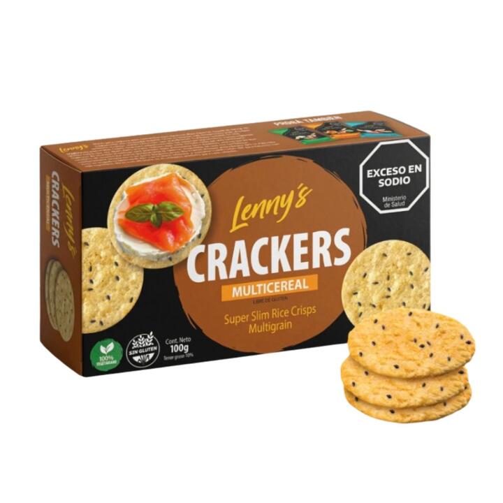 Crackers multicereal x 100 gr Lennys