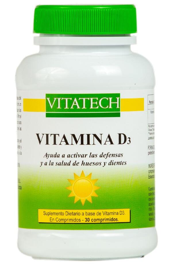 Vitamina D3 x 30 comp = Vitatech