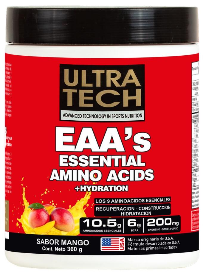 EAA’S Essential Amino Acids sabor Mango x 360 gr = Ultra Tech