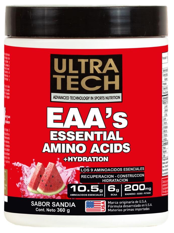 EAA’S Essential Amino Acids sabor Sandia x 360 gr = Ultra Tech