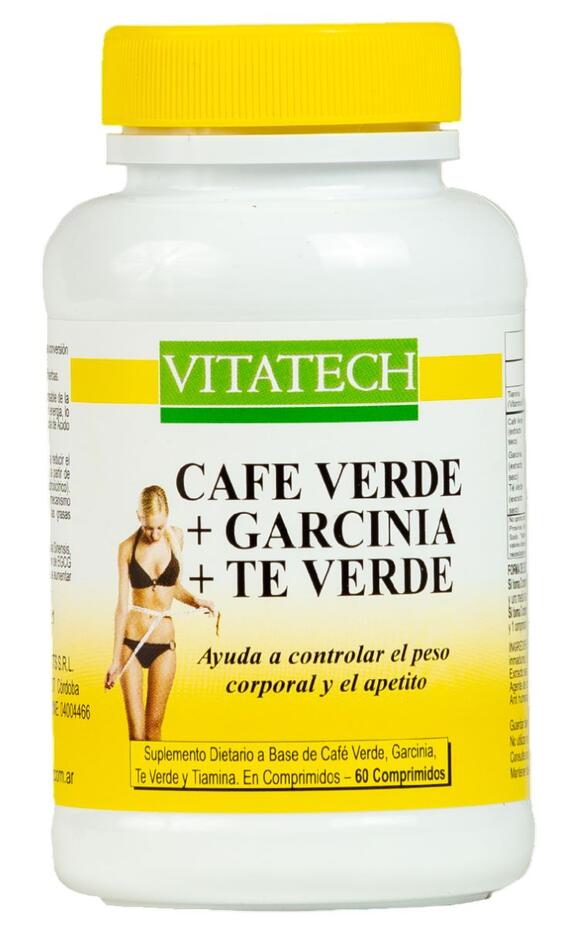Café verde + Garcinia + Te verde x 60 comp = Vitatech