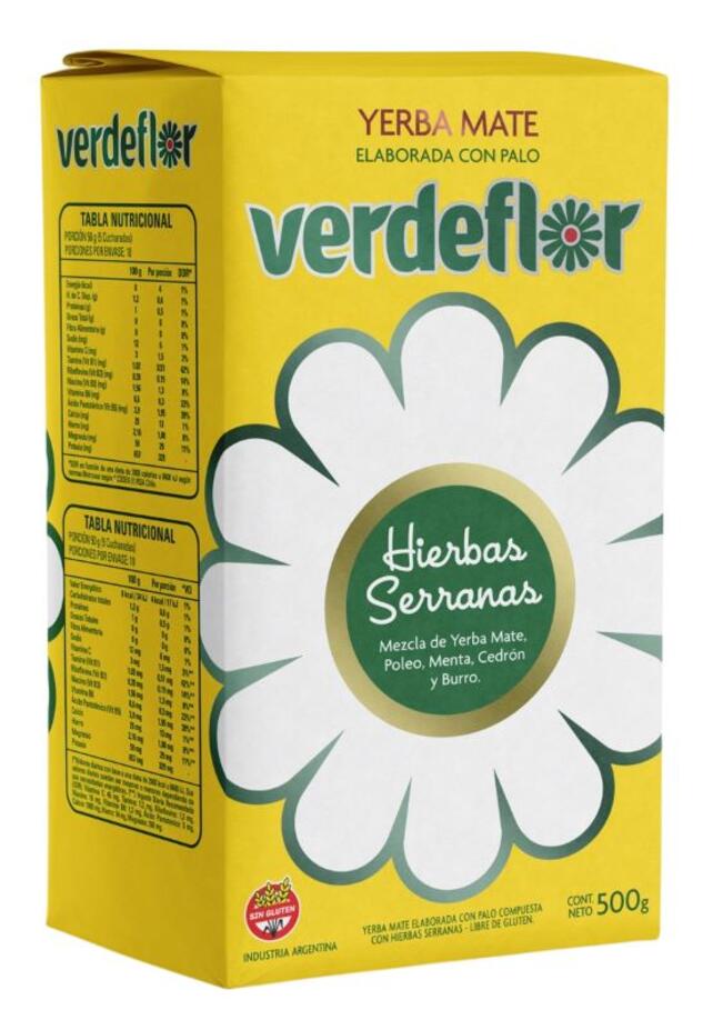 Yerba con Hierbas Serranas x 500 gr VerdeFlor
