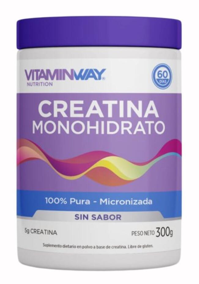 Creatina Monohidrato sin sabor x 300 gr Vitamin Way
