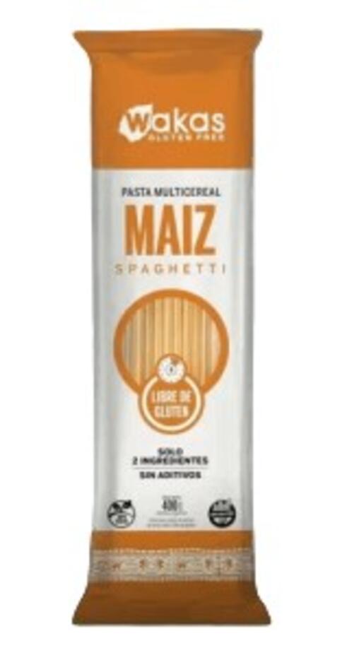 Fideos Spaghetti Maíz x 400 gr Wakas 